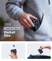 Pompe à air électrique sans fil, batterie détachable, mini gonfleur de pneus 120 PSI, compresseur portable sans balais à arrêt automatique pour vélo