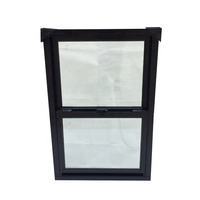 Fenêtre coulissante verticale fixe en aluminium à double vitrage DY AS2047 avec taille et couleur personnalisables et installation facile