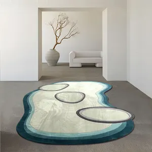 Custom Pattern Texture Red Floor Mat Commercial Office Soft Long Pile Shaggy Carpet Living Room Area Rugs Fluffy Carpets