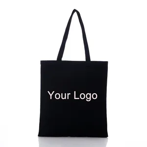 Bolsa de Tela de Algodón Personalizada al por Mayor de 30-50cm con Logotipo Impreso, Bolsa de Compras Reutilizable con Patrón de Letras - Product Image 2