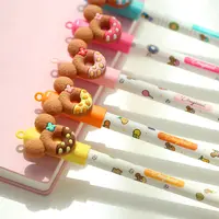 Sevimli kawaii okul çocukları kırtasiye hediye malzemeleri karikatür kalem imza kalem sıcak silinebilir silgi kalem 0.5mm