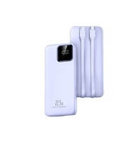 Batterie externe à charge ultra-rapide avec câble, PD22.5W, 10000mAh, 20000mAh, 30000mAh, chargeur portable, vente flash