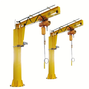 Nouveaux produits : Grue à flèche de 2 tonnes avec <span class=keywords><strong>palan</strong></span> électrique, grue à flèche fixée au sol pour atelier en acier, utilisation intérieure sécurisée - Product Image 4
