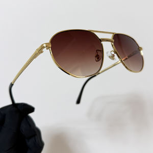 Gafas de sol de aviación SPUKA 2012 de lujo con doble puente para hombre, protección UV, montura moderna, logotipo personalizado - Product Image 2