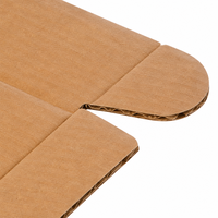 Scatola per Spedizioni in Cartone Ondulato Kraft Personalizzata con Chiusura Automatica Ecologica Vendita all'Ingrosso Diretta dalla Fabbrica OEM ODM