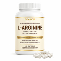 Capsules de L-Arginine en gros sous marque privée pour le soutien de la circulation sanguine par l'oxyde nitrique et l'amélioration des performances musculaires chez l'adulte lors de l'entraînement