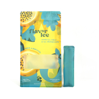 Op maat gemaakte transparante staande pouch 1kg full colour ijsvoedsel verpakking met hersluitbare ritssluiting bedrukte bulk verpakking