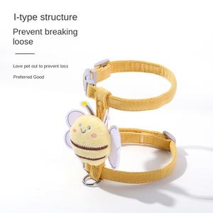 Tali traksi kucing bentuk I yang dapat disesuaikan gaya rompi bantalan antiterobosan dengan dada merah & belakang khusus untuk pabrik langsung anjing kucing - Product Image 1