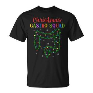 T-shirt de Noël Gastro Squad pour infirmières, cadeau de vacances, noir, taille adulte - Product Image 1