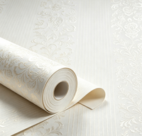 Papier peint floral damassé 3D gaufré uni de style européen, tons pastel, pour la décoration murale de la maison, du salon et de la chambre à coucher