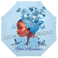 Parapluie de voyage coupe-vent Premium Zeta Amicae, parapluie compact pour la pluie et le soleil, durable, léger, portable, s'adapte au sac à dos