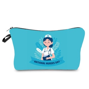 <b>Stethoscope</b> Nurse Custom Name Canvas Bag Organizer Travel Storage Medicine Bags Perfume Lipstick Pouch Personalized Gift Nurses - Product Image 1