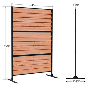 Panneau de brise-vue <span class=keywords><strong>en</strong></span> <span class=keywords><strong>bois</strong></span> personnalisé pour climatiseur, panneau à lamelles <span class=keywords><strong>en</strong></span> cèdre pour patio <span class=keywords><strong>extérieur</strong></span>, clôture de protection - Product Image 6