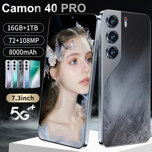 M-HORSE Camon 40pro 5g điện thoại thông minh lớn 7.3 ''Màn hình 16GB + 1TB lưu trữ Android 14.0 nhà máy mở khóa chất lượng cao toàn cầu nguồn - Product Image 3