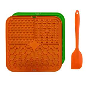 Wandmontierte Lebensmittelqualität Silikon Quadratische BPA-freie Slow Feeder Leckmatte mit Saugnapf für Hunde und Katzen Tragbare Haustierfütterungsmatte - Product Image 5