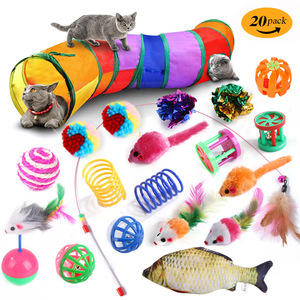Set di 14 Pezzi Giocattoli a Molla per Gatti Giochi Interattivi per Animali Domestici - Product Image 2