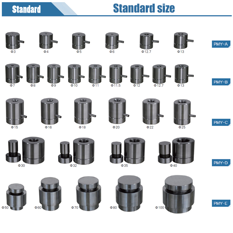 dry powder presser mold