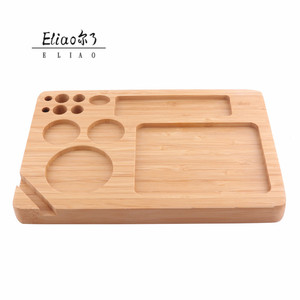 Bandeja <span class=keywords><strong>de</strong></span> Madera para Cachimba Erliao, Bandeja para Fumar con Logotipo Personalizable - Product Image 1