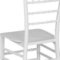 Chaises blanches en acrylique pour événements de mariage, chaises de salle à manger en plastique, chaises empilables de banquet pour hôtel