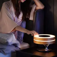 أمازون-مصباح طاولة ذكي مع شاحن لاسلكي ومكبر صوت, هدية إبداعية لتزيين إضاءة غرفة النوم