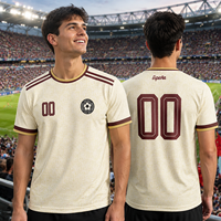 Camiseta de Fútbol Personalizada con Nombre del Jugador, Unisex, para Adultos, Transpirable, de Secado Rápido, 100% Poliéster, Cuello en V, Manga Corta