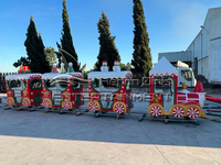 Jeux de carnaval de Noël Père Noël Mini train électrique Parc d'attractions Track Train à vendre