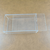 Boîte de rangement de luxe en acrylique transparent pour tuiles de Mahjong, capacité 160 tuiles américaines, 24,2x13,5x7,5cm, haute durabilité, divertissement familial