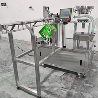 Machine d'emballage automatique multifonctionnelle à tête unique, électrique et pneumatique, pour le remplissage et le bouchage de sachets de boissons et de miel