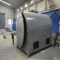 Four de carbonisation de charbon de bois et de coques de noix de coco sur mesure avec moteur et contrôle PLC, facile à utiliser