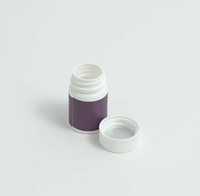 Nouvelle conception, flacon cylindrique en plastique HDPE de 1 oz (30 cc) pour pilules, capsules, vitamines, avec bouchon à vis, couleur personnalisée, modèle CC34