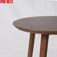 Table d'appoint en bois de frêne café décoratif coin rond Table d'appoint en bois pour salon chambre