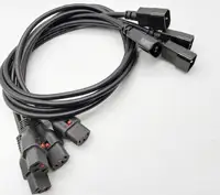 Self-Locking-IEC-Lock-60320-C13-Appliance-Power-Cord Verriegelung c13 Verriegelung iec Netz kabel