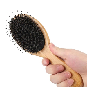 <span class=keywords><strong>Brosse</strong></span> à cheveux écologique antistatique pour le soin des cheveux, démêlante, massante du cuir chevelu, <span class=keywords><strong>en</strong></span> poils <span class=keywords><strong>de</strong></span> <span class=keywords><strong>sanglier</strong></span> mélangés à du nylon, avec coussin d'air doux - Product Image 5