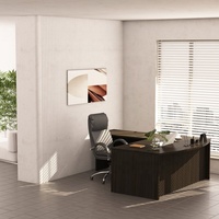 Bureau en bois en forme de L, ensemble de table de direction, approvisionnement en usine directement