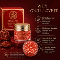 Crème Royale au Sang de Dragon 50g – Gel Rouge Visage avec Flocons Flottants – Hydratation Légère pour une Peau Lisse et Éclatante – Soin Confort