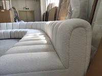 Ensemble de canapés modulaires sectionnels inclinables et extensibles, style européen moderne et simple, pour salon de villa