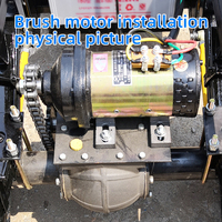 Motor DC Magnet Permanen 48V 1200W Efisiensi Tinggi IP54 Pemasangan Flens Pengurang Kecepatan Bekas Sepeda Listrik Refurbished