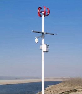 600 Вт Вертикальная ветряная турбина и солнечная гибридная энергетическая система для вождения уличных фонарей, лампы для мониторинга камеры - Product Image 1