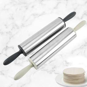 <span class=keywords><strong>Rouleau</strong></span> à pâtisserie en acier inoxydable de 11 pouces, 3 épaisseurs réglables, pour la pâte, les gâteaux, la pizza, achat en ligne en Chine - Product Image 6