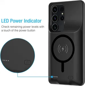 Étui de chargeur de batterie 10000 mAh pour <span class=keywords><strong>Samsung</strong></span> Galaxy S22 Ultra S23 Ultra S23 Plus Étui de charge sans fil Batterie externe S23 - Product Image 3
