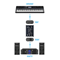 Boîte DI audio passive GAZ-DI1, faible bruit, DI pour guitare basse, convertisseur audio monocanal, polyvalent