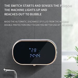 NOUVEAU Distributeur <span class=keywords><strong>de</strong></span> savon à capteur Distributeur automatique <span class=keywords><strong>de</strong></span> savon liquide moussant pour <span class=keywords><strong>salle</strong></span> <span class=keywords><strong>de</strong></span> <span class=keywords><strong>bain</strong></span> et cuisine - Product Image 3