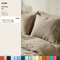 HONI Fabrication sur Contrat Housse de Couette Hypoallergénique Qualité Hôtelière de Luxe Certifiée OEKO-TEX Source Mondiale