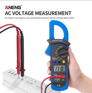 Multímetro Digital de Pinza ANENG ST201, Medidor de Resistencia Ohm, Voltímetro, Amperímetro, Probador de Transistores, IP55 0.1 - Product Image 4