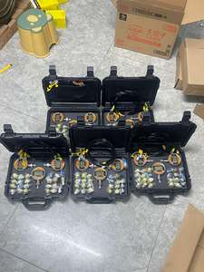 CJSHPSS Escavadeira 3 Gauge Pressão Hidráulica Tester Kit Inclui Tee Connector Set Tee Connector Peças de maquinaria de construção - Product Image 4