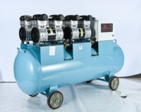 Compresseur d'air industriel à double cylindre à piston, 8Mpa, lubrifié, refroidi par air, 380V, faible bruit, 7.5kw, réservoir de 300L, pompe à air