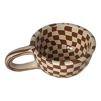Tasse à eau de bureau coréenne Échiquier irrégulier Tasse en céramique à carreaux Tasse à café Tasses à lait Tasse à eau