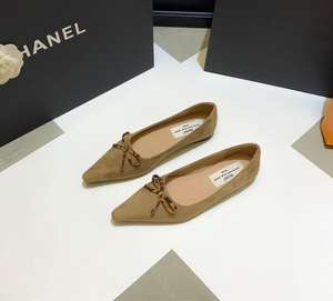 Zapatos sin cordones de oficina de Invierno para mujer, cómodas bailarinas con punta en pico y estampado de leopardo, planos sólidos de verano para mujer - Product Image 4