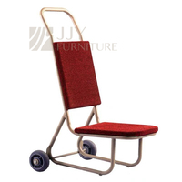 YHY-N-011 Vente chaude Usine standard d'utilisation commerciale roue Banquet chaise empilable chariot chariot