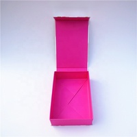 Boîtes de rangement d'emballage de cadeau d'extensions de cheveux pliables en papier de luxe personnalisées